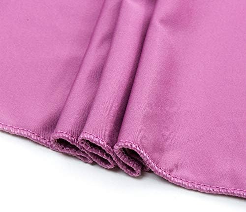 VDS Pack of 10 PCS | Dusty Pink | Spandex Chair Sashes Bows Without Buckle | Stretch Elastic Banquet Universal Folding Chair Band Tie with for Wedding Party Conference Celebration Event Decoration