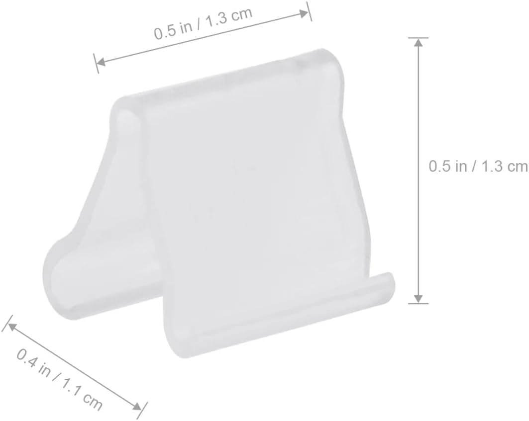 100Pcs Transparent Balloon V-shaped Clip Wedding Creative Balloon Clip Plastic V-shaped Wedding Party Halloween Sealed Decorations