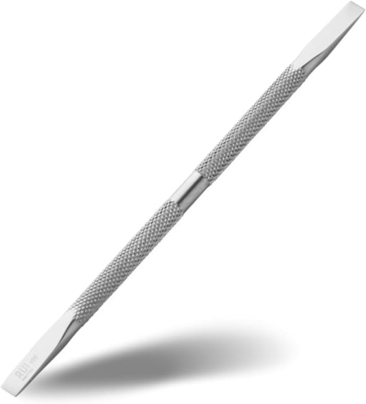 Rui Smiths Pro Cuticle Pusher with 2 Ends - Stainless Steel Manicure Tool - Style 105