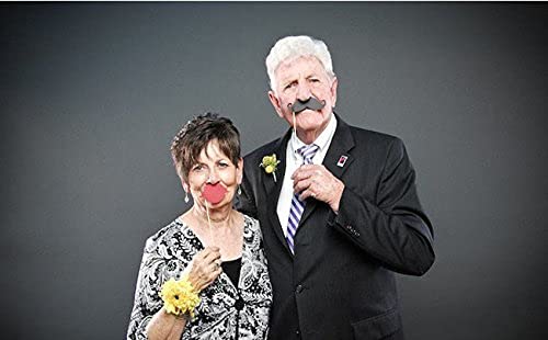 Party Props for Photo Booth Birthday Wedding Kids Adult Prom 58 Pcs, Rowae DIY Funny Costumes with