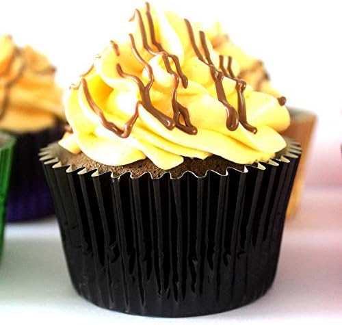 Eoonfirst Black Foil Cupcake Case Liners New Year Baking Muffin Paper Cups 198 Pcs