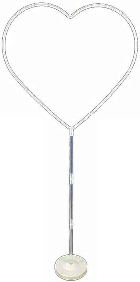 Balloon Column Heart Shape Arch Set with Stand Base and Balloon Sticks, Balloon Arch Frame Column Holder Decoration for Birthday/Wedding/Baby Shower Party