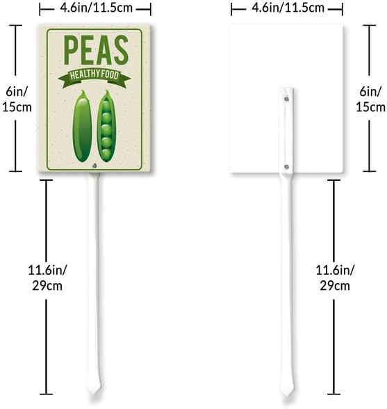 Eveokoki Aluminum Seed & Plant Labels - Plant Markes for Seedlings-Plant Tags for Pots - Garden Signs for Vegetable - Durable Markers for Plants Outdoor Waterproof - Garden Decor for Farmhouse