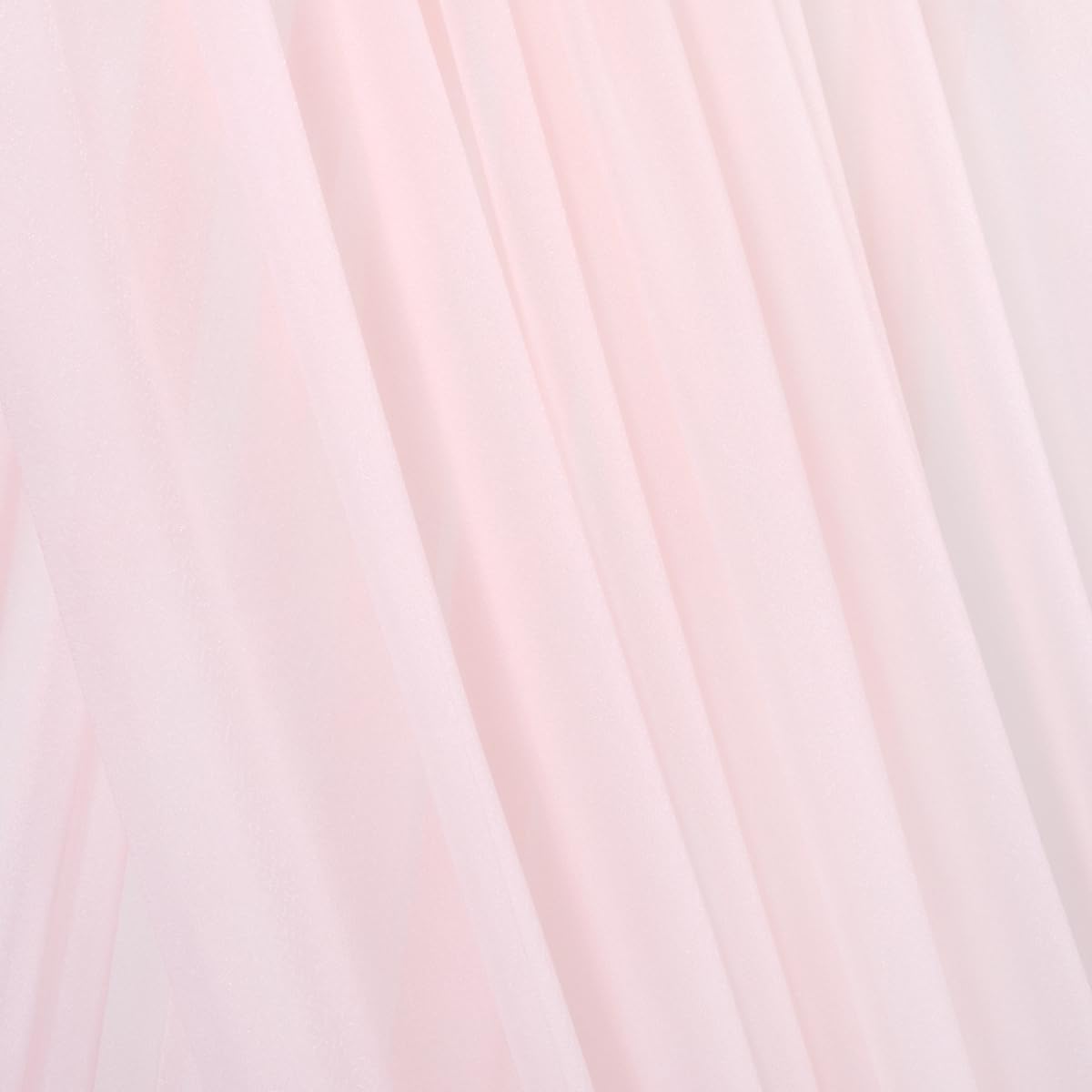 Pink Elegant Arch Draping Fabric Outdoor 1 Panel 29" × 20Ft Sheer Chiffon Curtain Drapes for Fall Wedding Ceremony Birthday Party Garden Brunch
