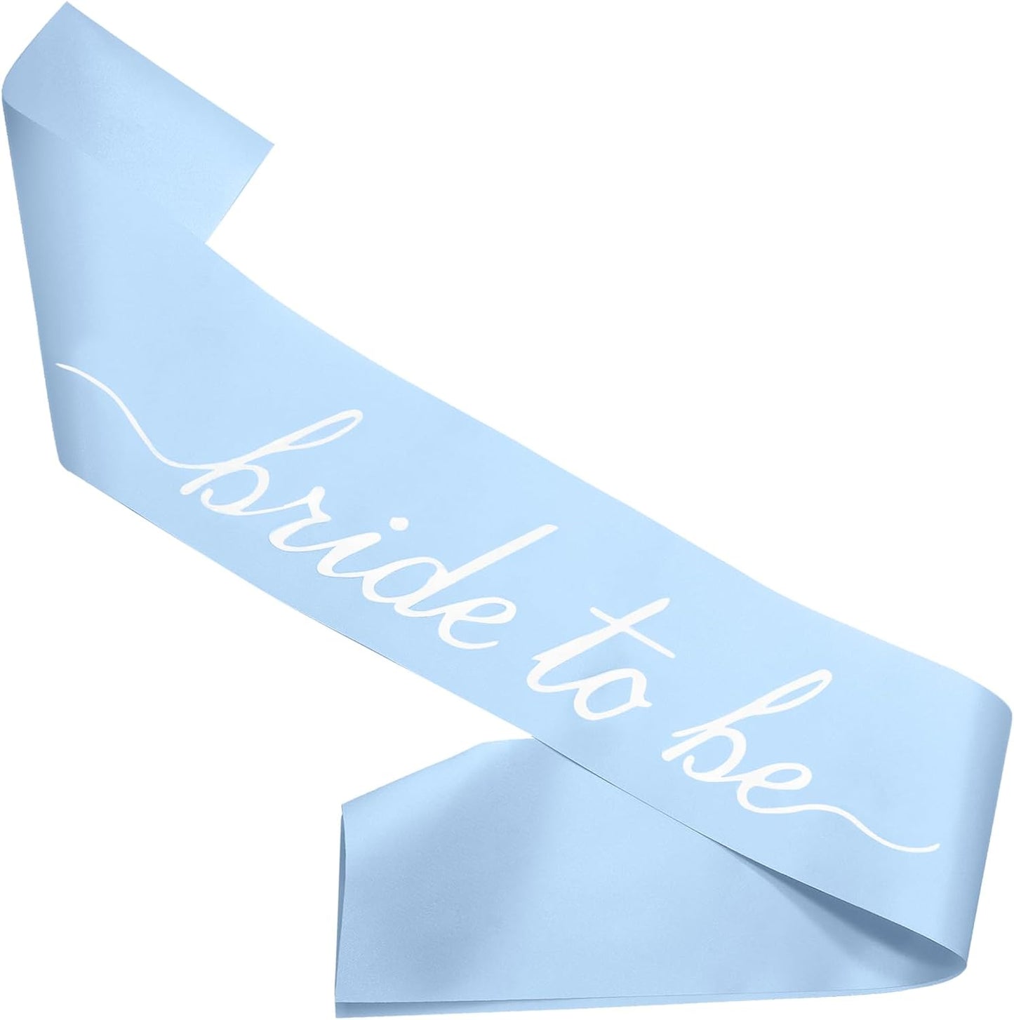 MILVOWOC Blue Bride to Be Sash in Soft Satin, Bachelorette Party Wearable, Bridal Shower Accessory, Bach Decorations, Bridesmaid Present, Engagement Celebration Supplies,1 Pack