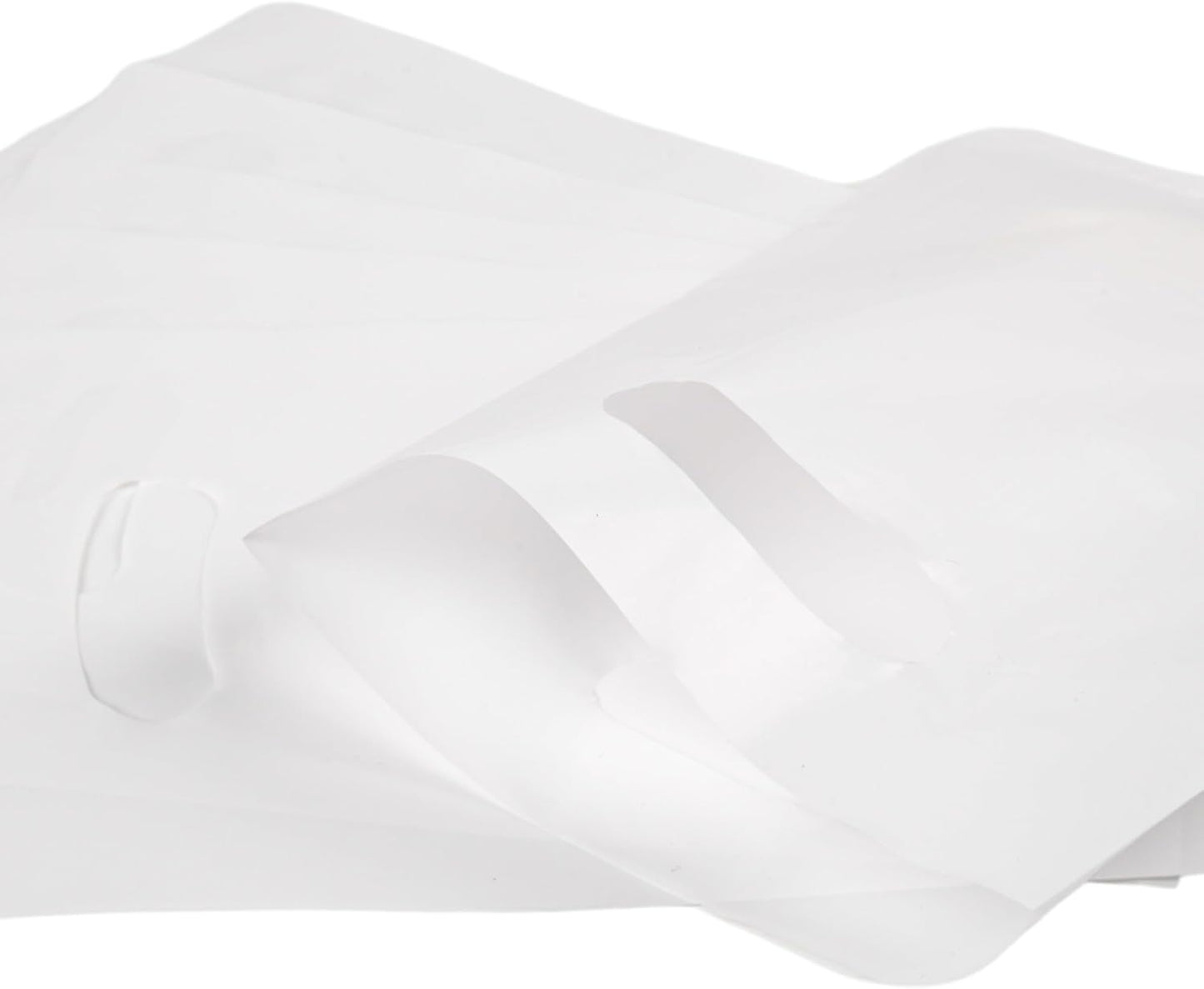 100 PCS White Small Gift Bags, 6"x8" Party Favor Goodie Bags, Treat Retail Pouches with Handle for Kids Birthday, Christmas, Small Businesses