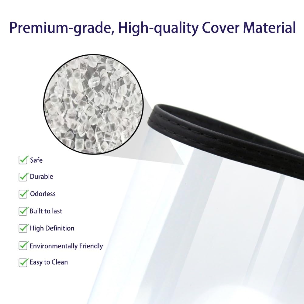 Goodsmart Restaurant Menu Covers – 25 Pack Black 2-View, Top-Loading Menu Holders, Vinyl & Plastic Café Menu Covers, Clear Menu Sleeves, Fits 8.5" x 11", Leather-Style Design, Gold Corners