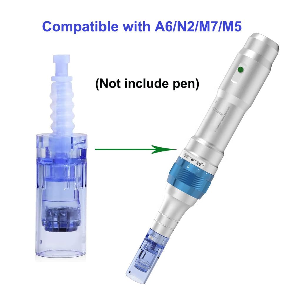 HOKYNATI Microneedling Pen Cartridges, 36 Pin Bayonet Needles, Compatible with Dr Pen A6 N2 M5 M7, 0.3mm Length, 10 Pack