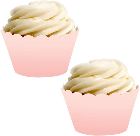 Andaz Press Blush Pink Rose Elegant Party Collection, Cupcake Wrappers, 24-Pack, Favors Decor