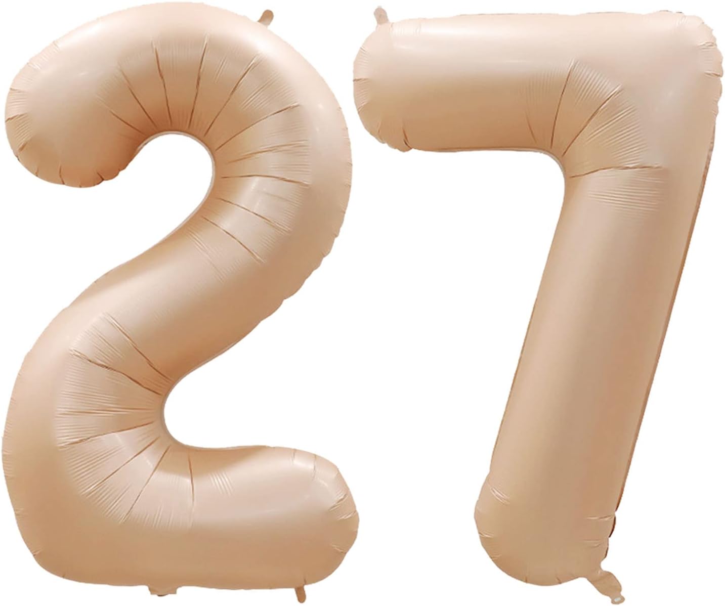 GOER Number 27 Balloons for 27th Birthday Party Decorations,42 Inch Jumbo Foil Helium 72 Balloons for 72nd Birthday Party Decoration (Caramel)