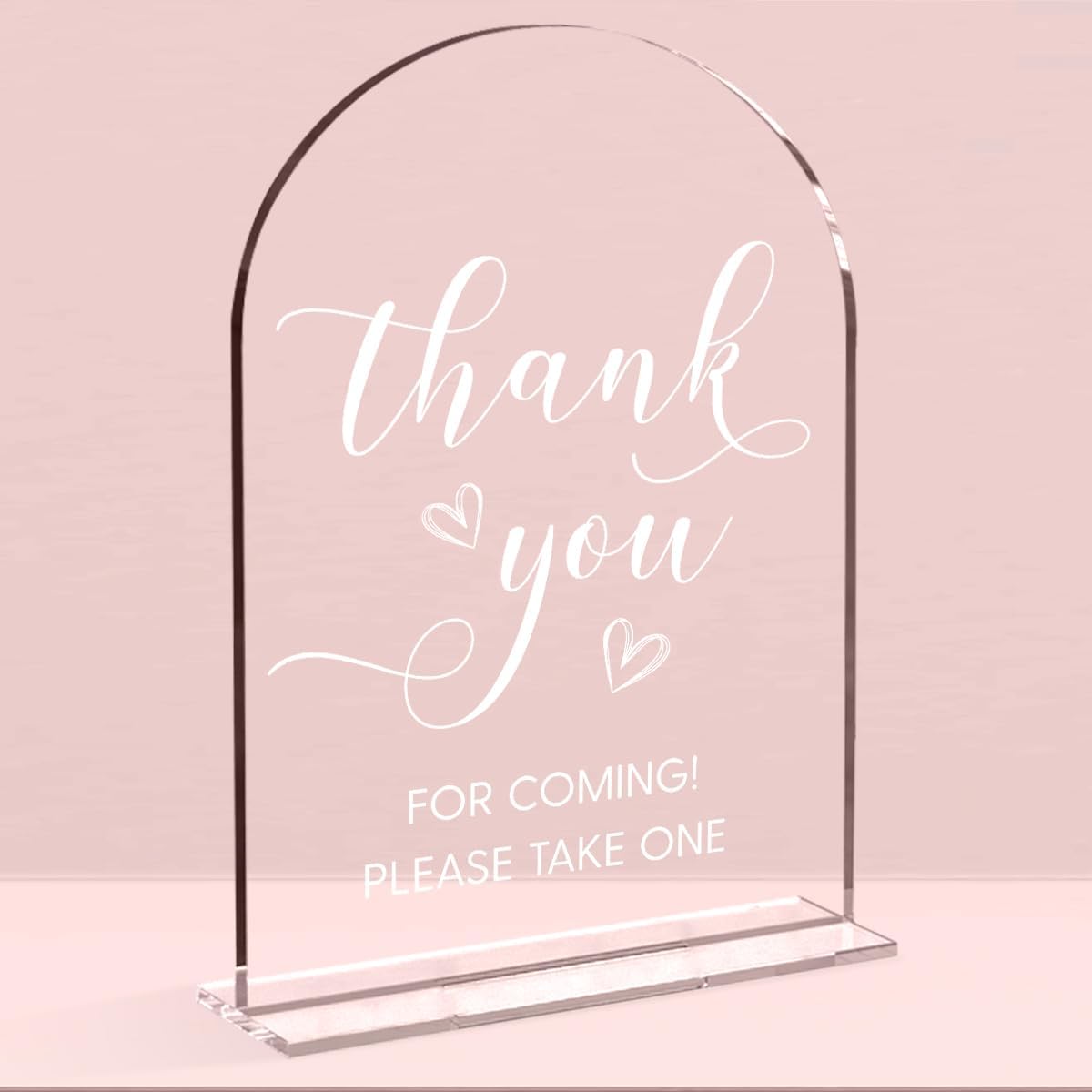 Wedding Sign，Thank You For Coming Sign，Kids Wedding Activities Acrylic Plaque, Wedding Favors For Kids, Please Help Yourself Sign, Wedding Signs For Ceremony And Reception 5 x 7 Inch (White)
