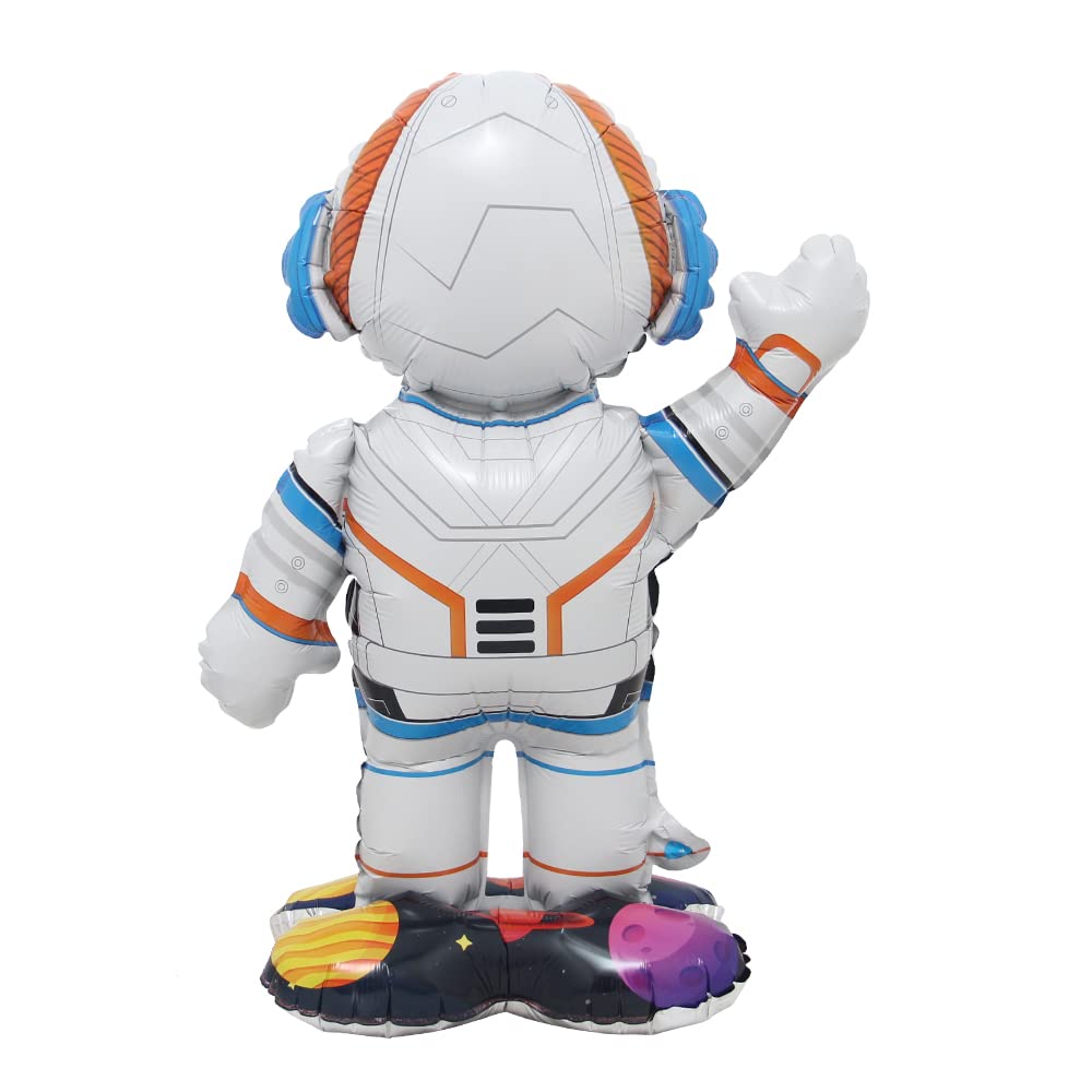 Inflatable Spaceman Astronaut Balloons Base Standing Foil Balloon Boys Space Theme Birthday Party