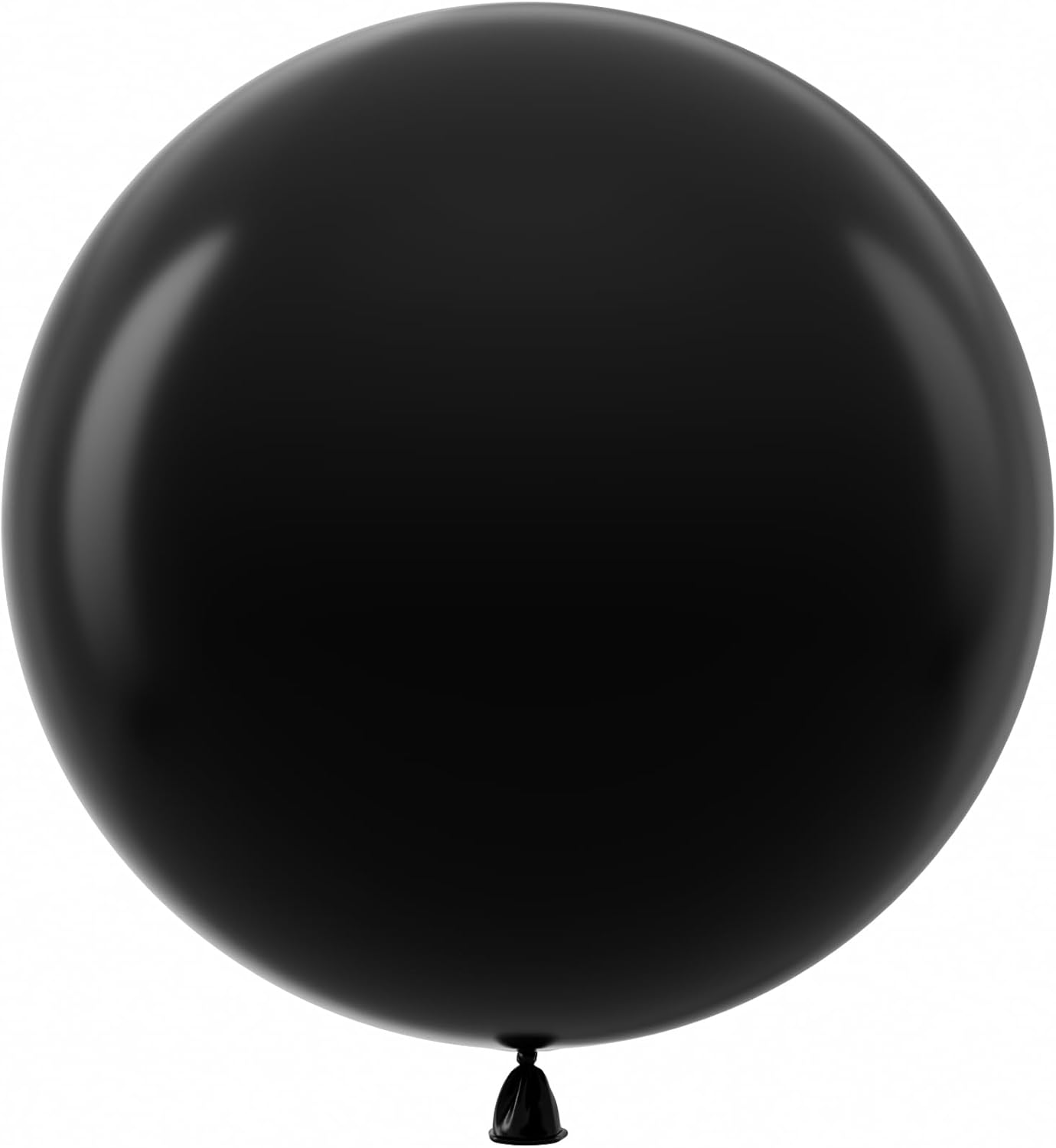 Bezente Black Giant Balloons 36 Inch - 8 Pack Jumbo Large Round Latex Balloon for Photo Shoot Birthday Graduation Bridal Shower Gender Reveal Halloween Party Decorations