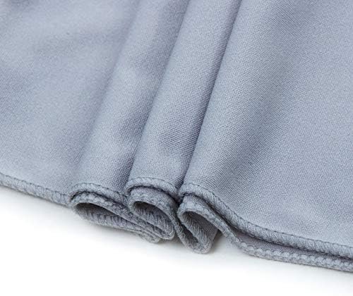 VDS Pack of 100 PCS | Light Silver | Spandex Chair Sashes Bows Without Buckle | Stretch Elastic Banquet Universal Folding Chair Band Tie with for Wedding Party Conference Celebration Event Decoration