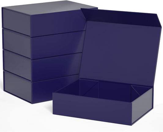 Blue Gift Boxes 11.9" x 8.5" x 3.3" with Magnetic Closure Lid Gift Box for Presents,Bridesmaid Gifts Boxe,Cute Boxes,Birthday Gift Box,Luxury for Gift Packaging, Magnetic Gift Boxe for Wrapping Gifts