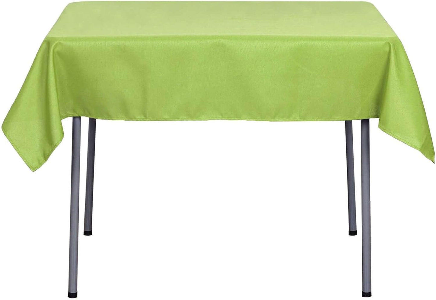 Efavormart 54x54 Lime Green Wholesale Linens Seamless Polyester Square Linen Tablecloth for Wedding Banquet Party Restaurant