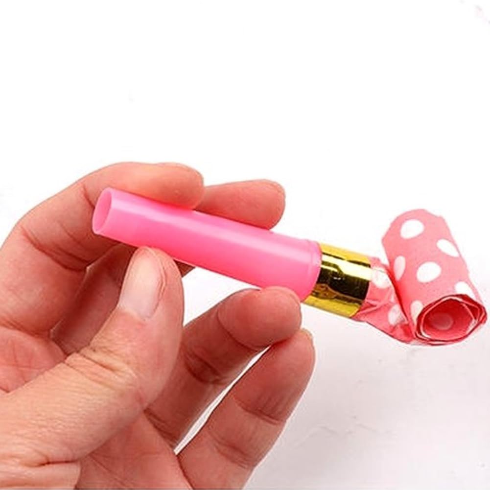 24 Pieces Party Blower Noisemakers Blowouts Whistles Party Squawkers Fringed Noise Maker Blowouts