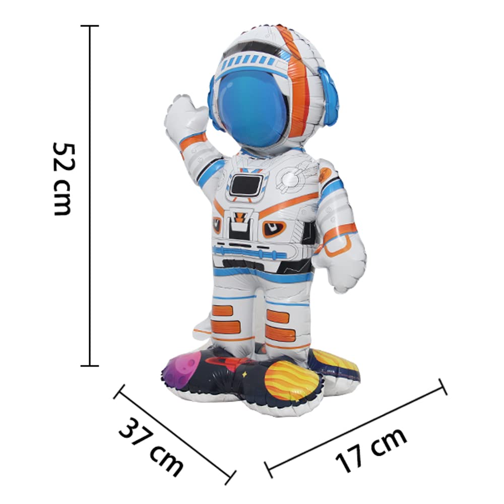 Inflatable Spaceman Astronaut Balloons Base Standing Foil Balloon Boys Space Theme Birthday Party