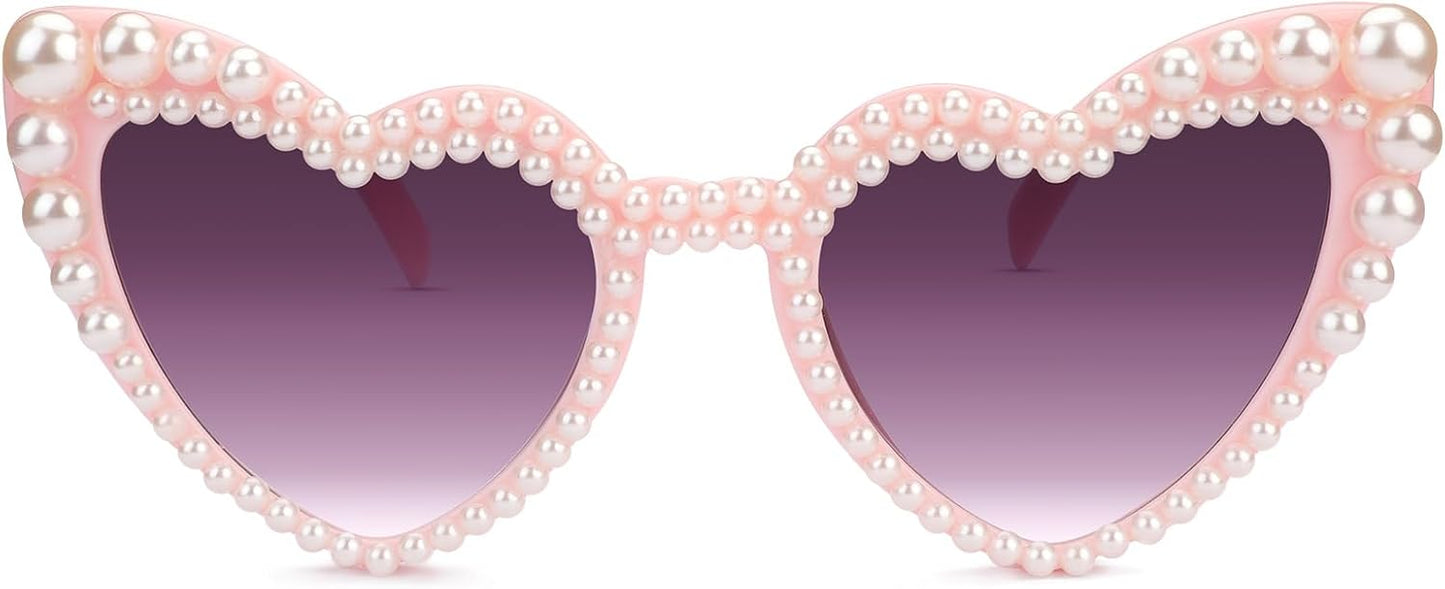 YOGFIT Heart Sunglasses for Women Fashion Classic Love Eye Protection Sunglasses Vintage Cute Heart Sunglasses