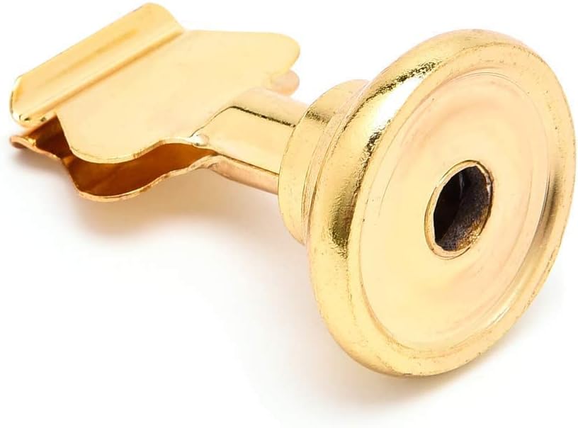 Urban Deco 16 Pieces Table Card Holder Place Card Holders 1.7 inches Gold Steel Card Holders for Photos, Food Signs, Memo Notes, Weddings, Restaurants, Birthdays. (Gold)