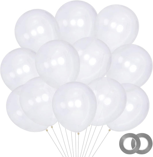 KAWKALSH 200pcs Clear Balloons 5 Inch, Small Mini Latex Balloons for Party Birthday Baby Shower Anniversary Festival Arch Garland Decoration