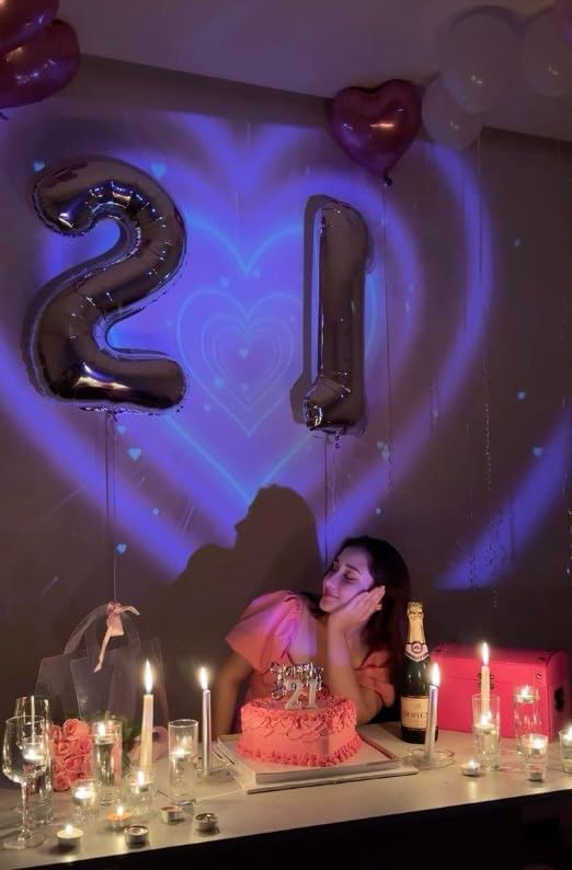 Silver Number 21 Balloon 40 inch, 12 21 Number Birthday Balloon for Boy Girl, Silver 21 for 21 12 Birthday Party, Anniversary Celebration Number Balloons