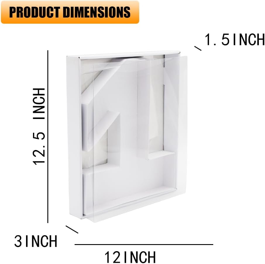 12" Fillable Cardboard Number Charcuterie Gift Cupcake Box With Cover Sweets Packaging (1)