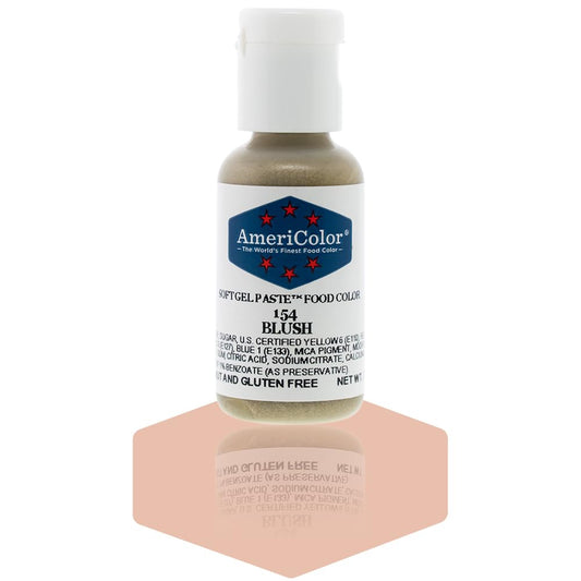 AmeriColor, Blush, 0.75 Ounce Bottle, Soft Gel Paste Food Color