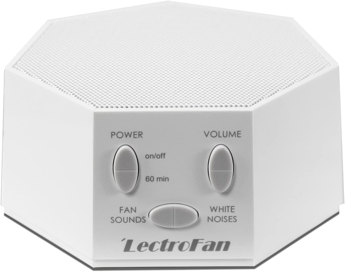 Adaptive Sound Technologies LectroFan Classic White Noise Machine - Compact Sleep Sound Machine for Bedroom, Travel, Study & More - 20 Non-Looping Fan & White Noise Variations