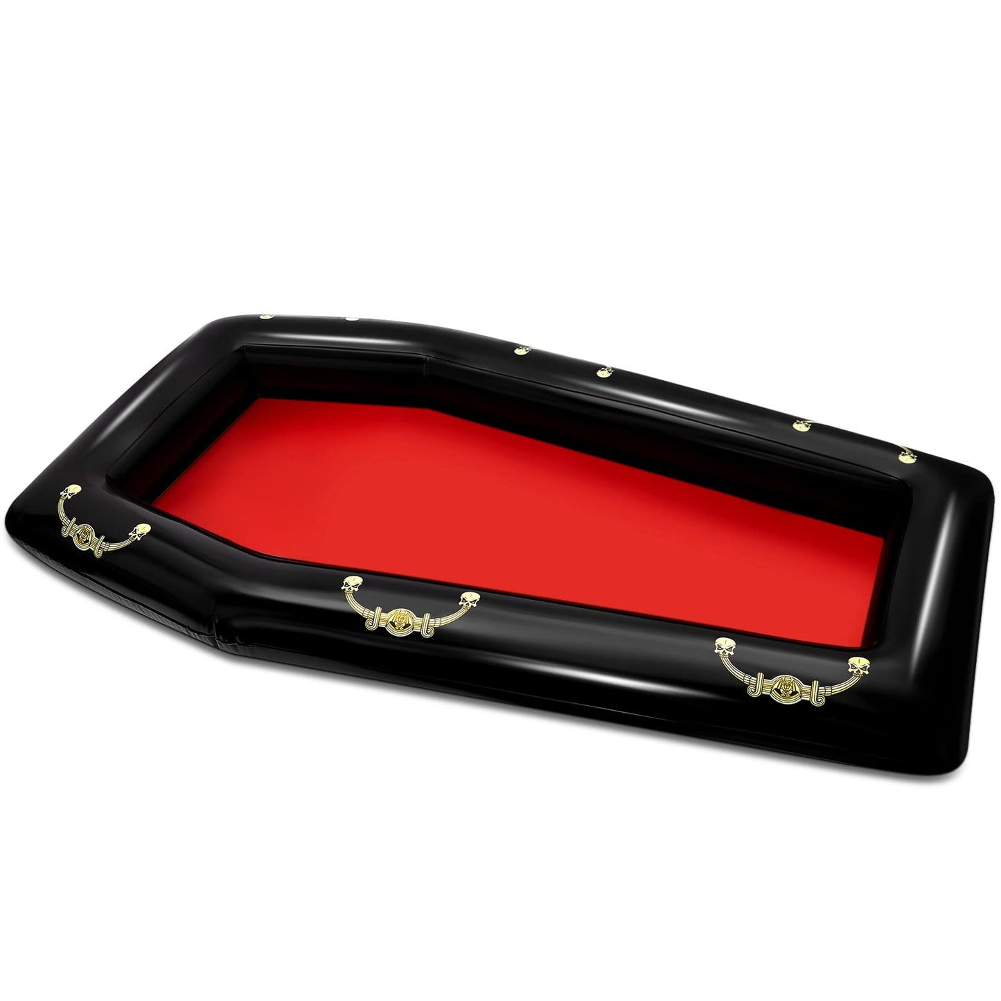 Aoriher 52 Inch Inflatable Coffin Cooler Fake Coffin Floatie Drink Ice Chest Buffet Bucket Beverage