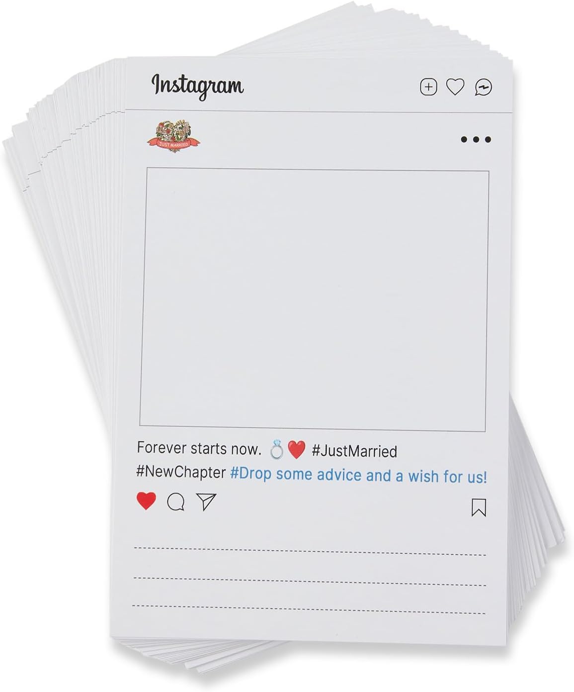 Bridal Shower Games Bridal Shower Advice Cards Wedding Games 50 Guests Advice and Wishes InsStyle