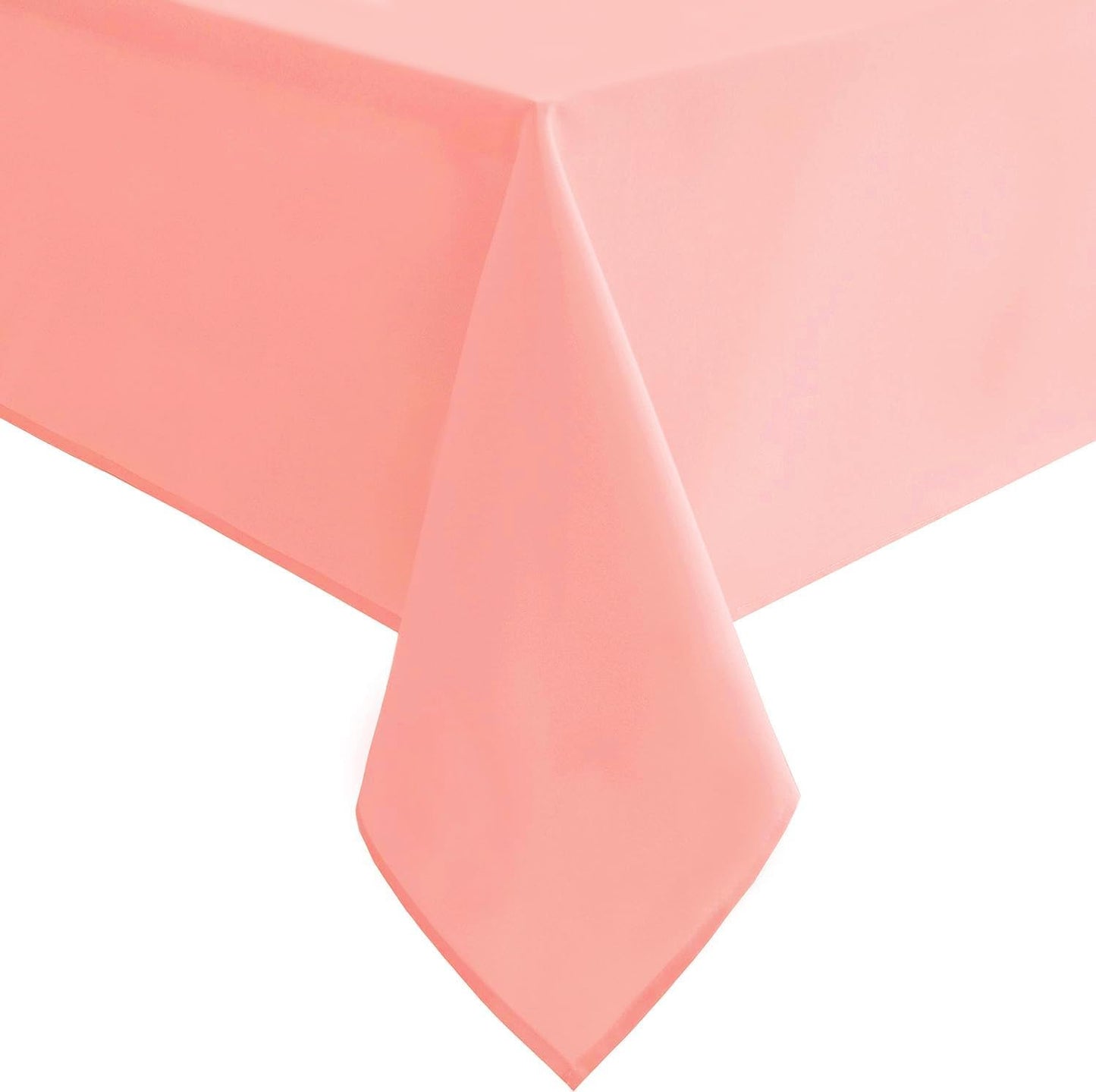 Hiasan Rose Pink Square Tablecloth - Waterproof and Spillproof Restaurant Washable Polyester Table Cloth for Dining Room, 54 x 54 Inch