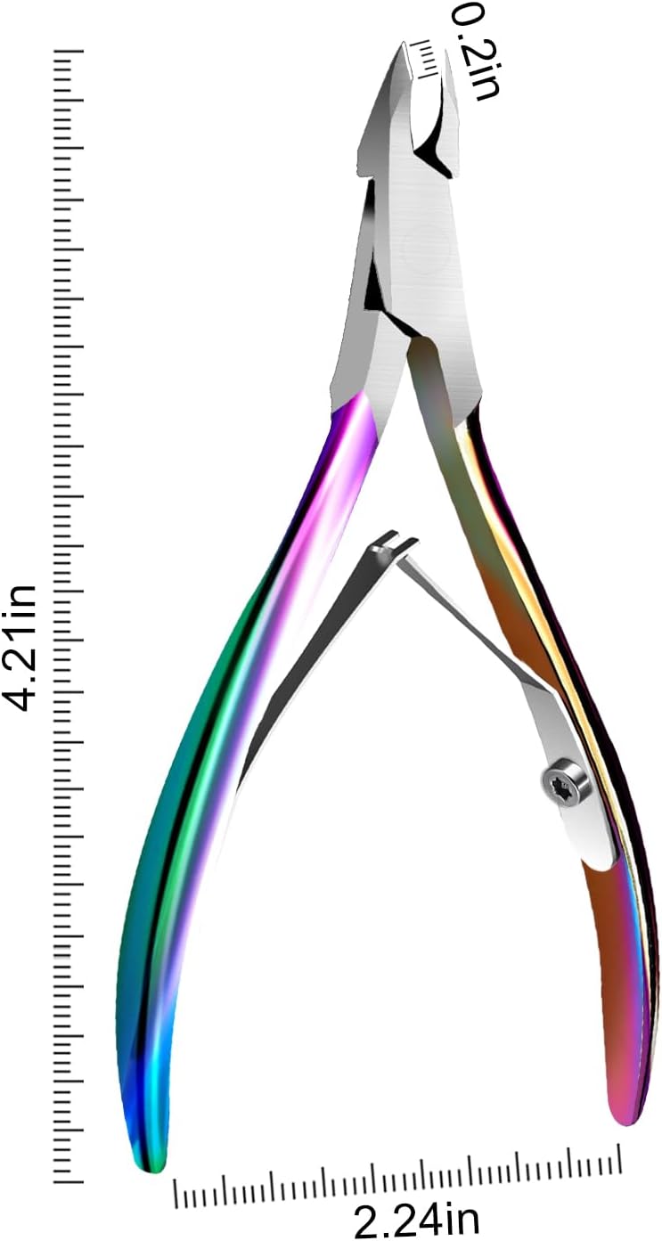 Cuticle Trimmer Stainless Steel Cuticle Nippers Clipper Extremely Sharp Nail Cuticle Remover Tools Cuticle Cutter Manicure Tools for Fingernails and Toenails Dead Skin 5mm