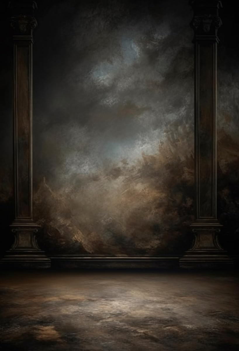 8x10ftDark Vintage Photography Backdrops Portrait Photo Backdrop Wedding Bridal Show Birthday Background for Studio Props