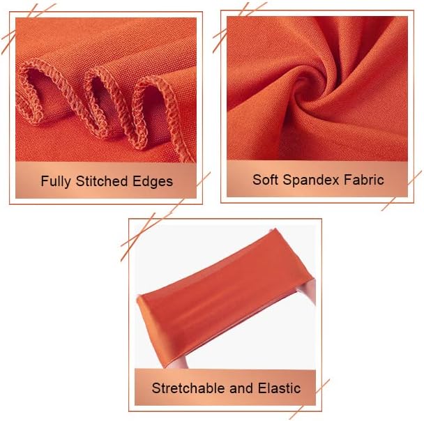 VDS Pack of 75 PCS | Red | Spandex Chair Sashes Bows Without Buckle | Stretch Elastic Banquet Universal Folding Chair Band Tie with for Wedding Party Conference Celebration Event Decoration