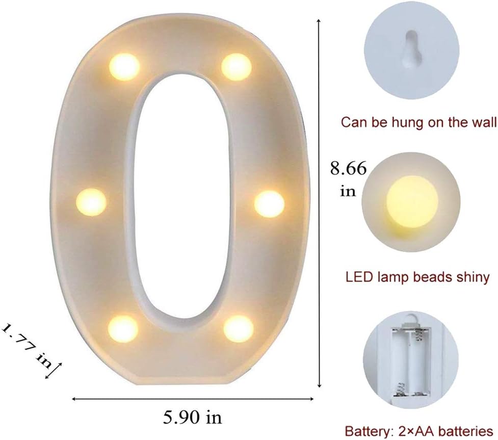 MUMUXI Marquee Light Up Letters | Large Light Up Numbers | Battery Powered and Bright with Every Letter of the Alphabet | For Wedding, Birthday, Party, Celebration, Christmas or Home Decoration (0)