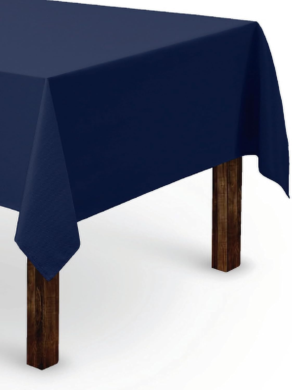 Gee Di Moda Rectangle Tablecloth - 60 x 126 Inch Navy Blue Table Cloth for 8 Foot Rectangle Table - Heavy Duty Washable Fabric - for 8 Ft Buffet Table, Holiday Party, Dinner, Wedding & Baby Shower