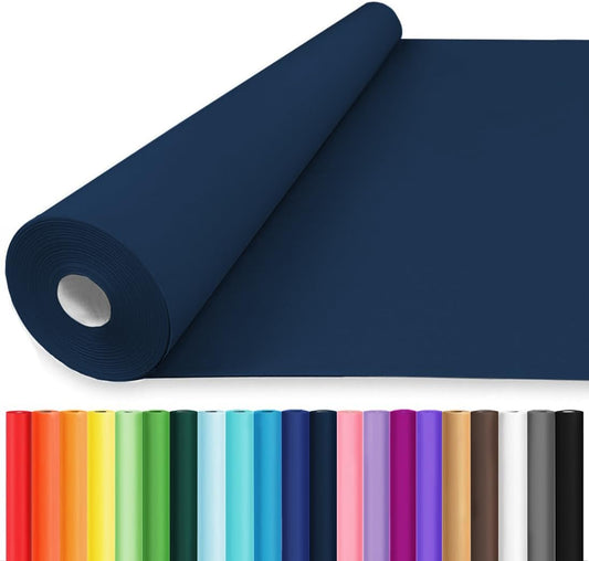 Vanhench 48" x 2400" (200') Navy Blue Wrapping Paper, Solid Color Kraft Craft Paper for Gift Wrap Poster Bulletin Board, School Supplies for Kids, Floral Bouquet Wrapping, Moving Supplies