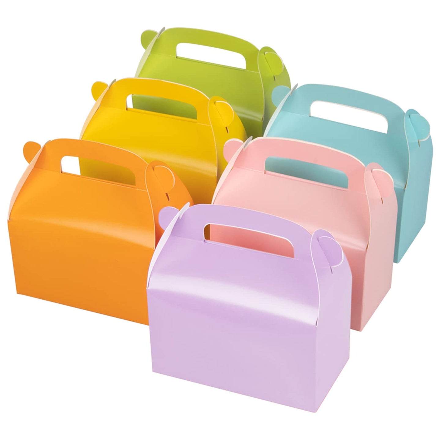Oletx 30-Pack Colorful Party Favor Treat Boxes Goodie Gable Paper Box