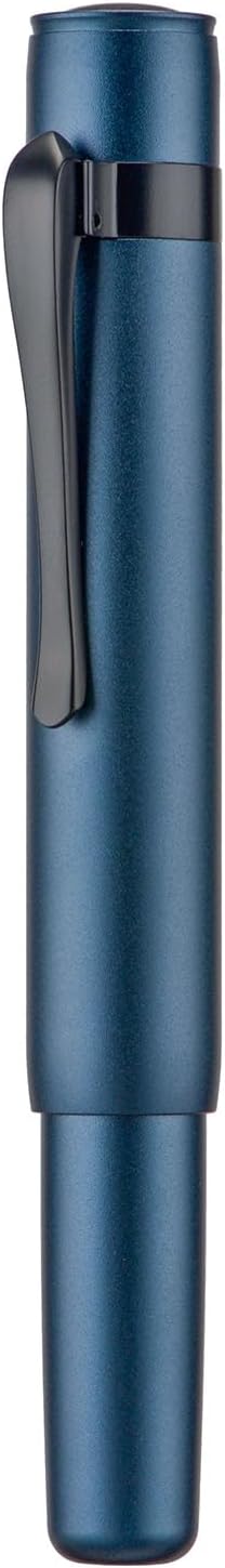 Hongdian M2 Black Forest Mini Rollerball Pen, Fine Point 0.5mm, Sleek Aluminium Pocket Pen with Black Ink Refill, Ideal for Travel & Signature (Midnight Blue)