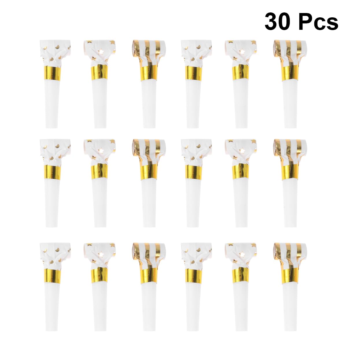 Toyvian Party Whistles, 30Pcs Colorful Blowout Noisemakers