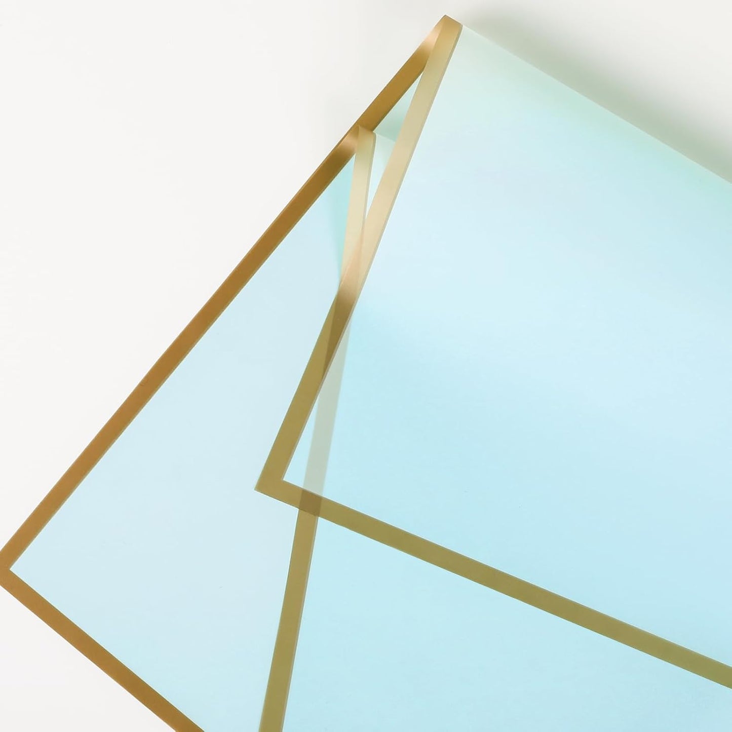 NESCCI 20 Sheet Flower Wrapping Paper - Waterproof Floral Bouquet Wrapping Paper, Florist Supplies Packaging Paper for Wedding Birthday Gift DIY (Light blue)