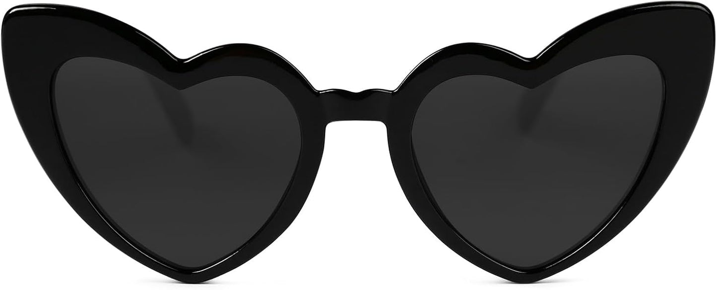 YOGFIT Heart Sunglasses for Women Fashion Classic Love Eye Protection Sunglasses Vintage Cute Heart Sunglasses