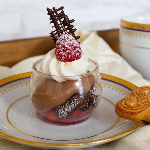 48 Pack 3 oz. Sphere Mini Dessert Cups Parfait Professional-Grade Recyclable Clear Disposable Plastic Fishbowl for Parfait Desserts, Appetizers, Events, and Parties CMJJ