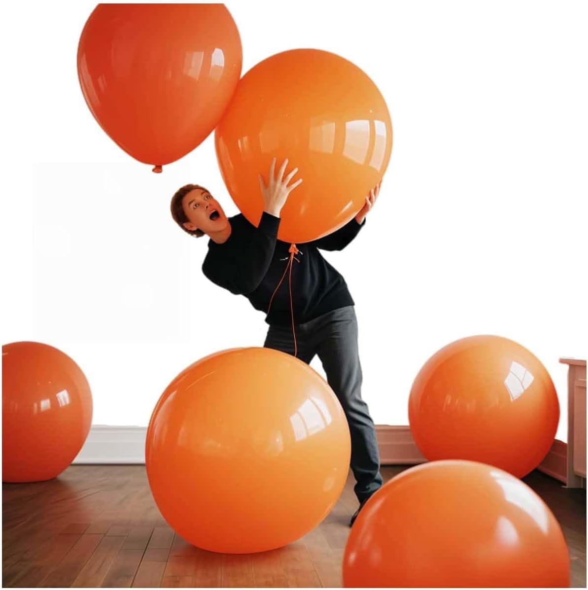 30 Pcs Orange Balloons 36 Inch Orange Latex Large Balloons - Various Party Decorations