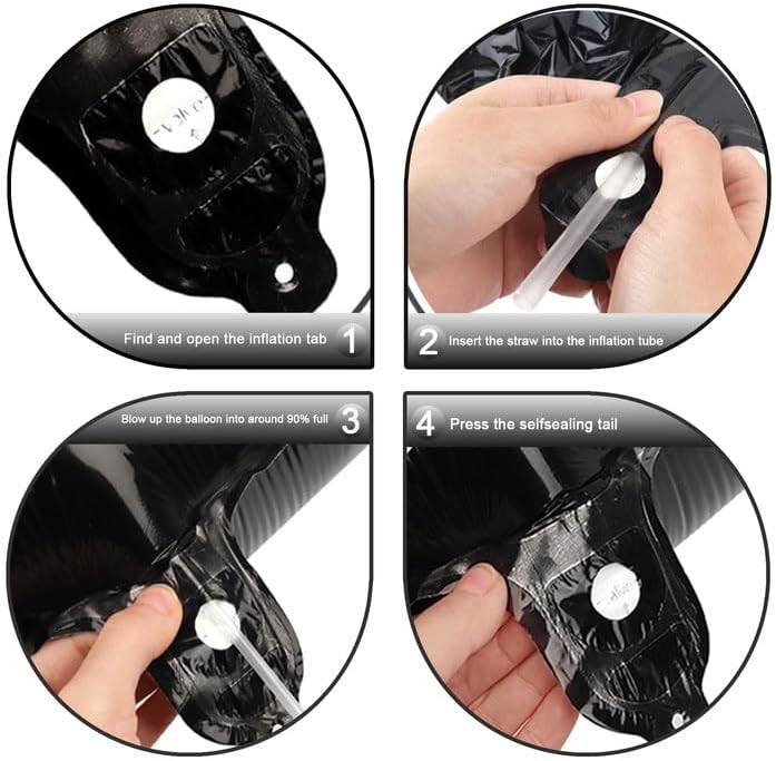 Black Number 14 Balloon - 40 Inch, Birthday Party Decorations, Anniversary & Graduation Supplies