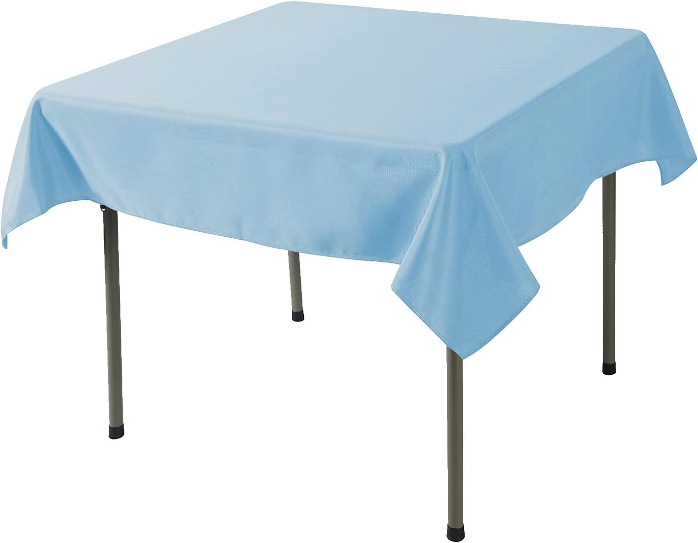 Cupuamon Square Tablecloth 70x70 inch Washable Polyester Fabric Table Cloth for Wedding Party Dining Banquet Decoration（70x70,Blue Mist）