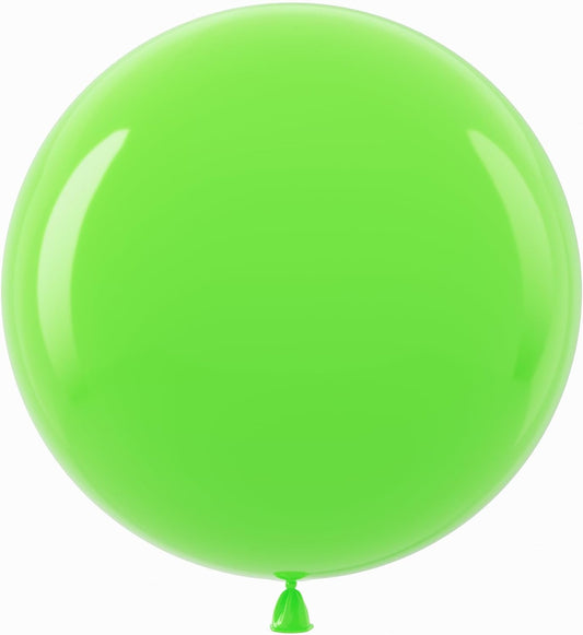 Bezente Lime Green Giant Balloons 36 Inch - 8 Pack Jumbo Green balloons Large Round Light Green Latex Balloons for Birthday Bridal Shower Dinosaur Jungle Party Decoration