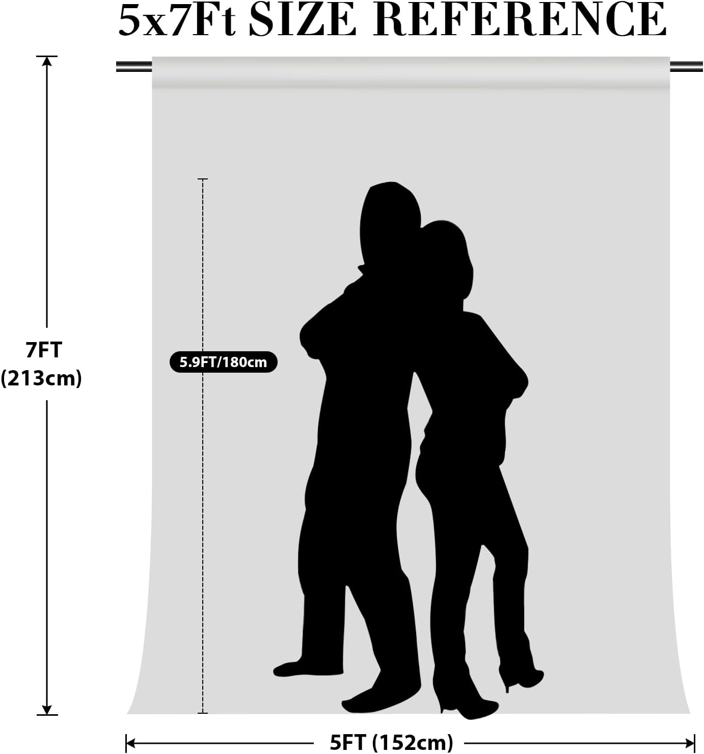 Eternal Beauty Silver Sequin Backdrop, 5x7 Ft Glitter Background Curtains for Shimmer Photography Party Wedding Birthday Back Drop Decor