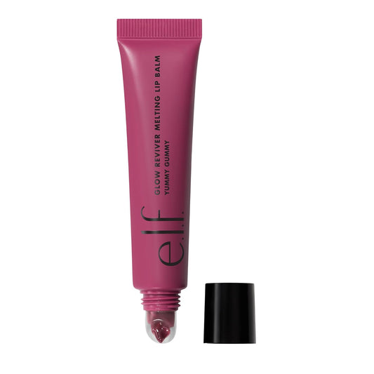 e.l.f. Glow Reviver Melting Lip Balm, Hydrating Tinted Lip Balm For A Glossy Finish & Soft, Supple Lips, Vegan & Cruelty-Free, Yummy Gummy